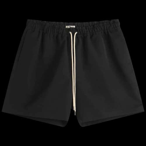 Auralee Wool Max Canvas Shorts 'Black'
