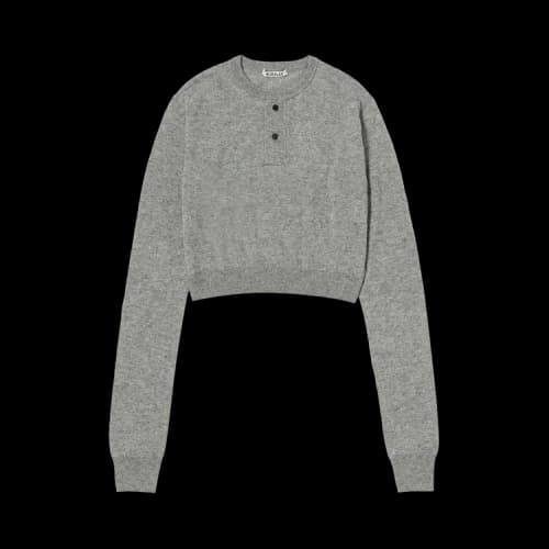 Auralee Super Fine Cashmere Silk Knit Henly Neck Pullover 'Grey'