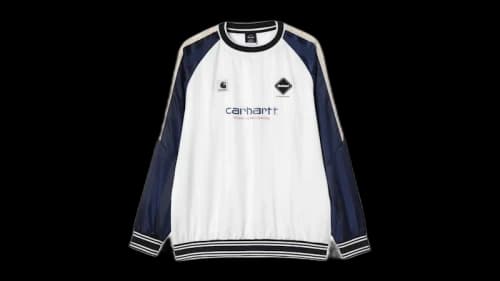 Carhartt WIP x F.C.R.B Warm Up Piste L/S T-shirt White