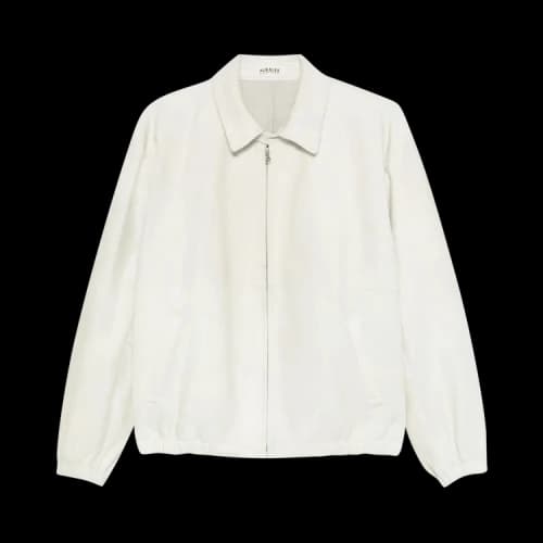 Auralee Calf Hair Zip Blouson 'Ivory'