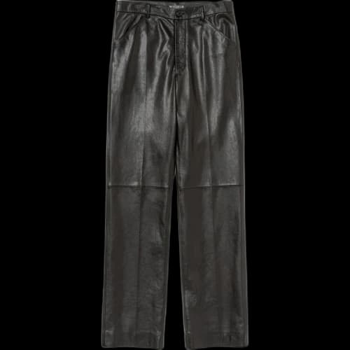 Auralee SS26 TEXTURED LAMB LEATHER PANTS Leather Pants Men's