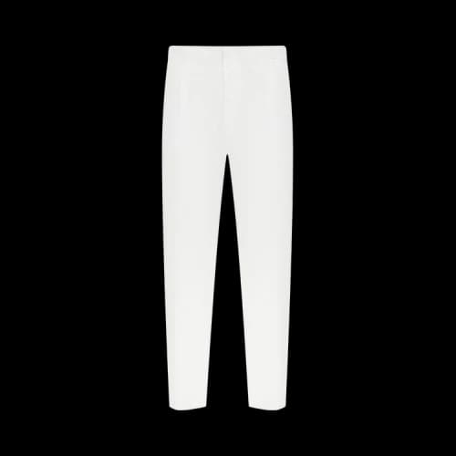 Auralee Garment-Dyed Finx Shuttle Weather One-Tuck Slacks 'White'