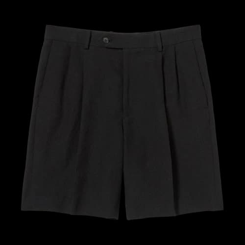 Auralee Wool Cotton Linen OX Shorts 'Black'