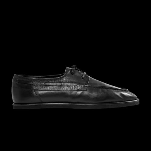 Auralee Deck Shoe 'Black'