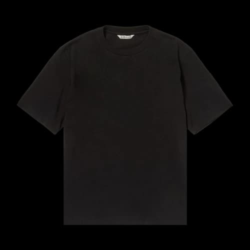 Auralee High Gauge Cotton Jersey Tee 'Black'
