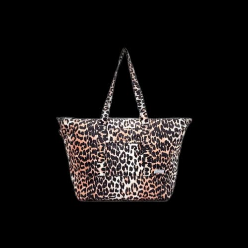 GANNI Recycled Tech Fabric Bags 'Leopard'