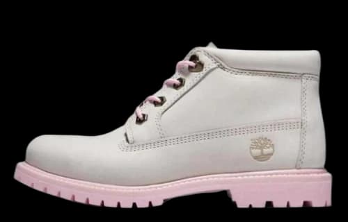 Timberland Womens Nellie Chukka Double Waterproof Boot 'White Pink' (Women's)
