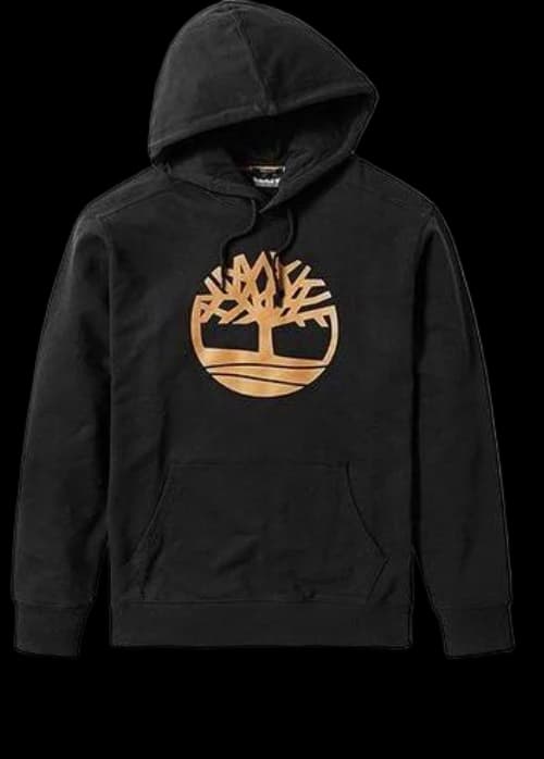 Timberland Golden Logo Hoodie 'Black'