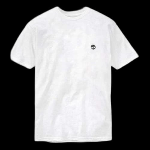 Timberland SS20 Casual Round Neck White Printing Short Sleeve White