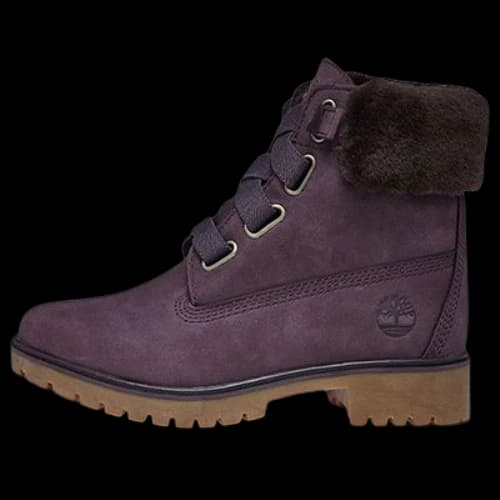 Timberland 6 Inch Jayne Shearling Waterproof Wide-Fit Boots 'Dark Purple' (Women's)