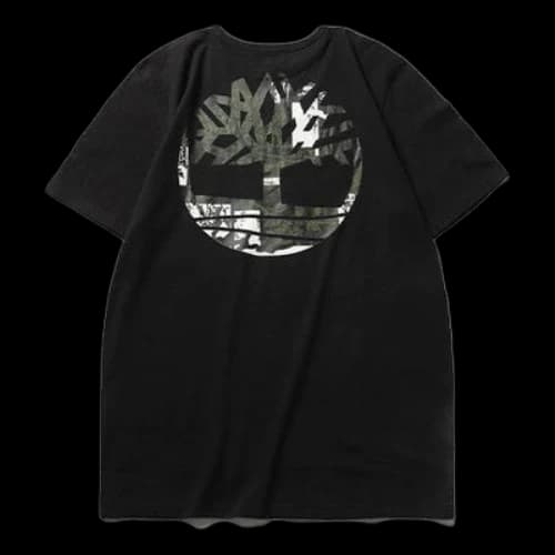 Timberland SS20 Basic Logo Printing Short Sleeve Black