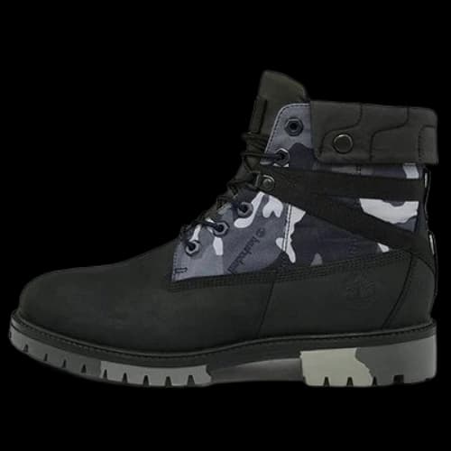 Timberland Heritage EK+ 6 Inch Waterproof Wide-Fit Boot 'Black Camouflage'