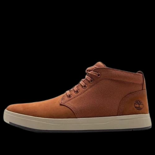 Timberland Davis Square Leather and Fabric Chukka Boot 'Rust Nubuck'