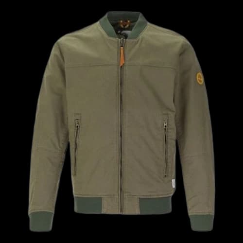 Timberland Logo Pocket Zipper Jacket Forest Green