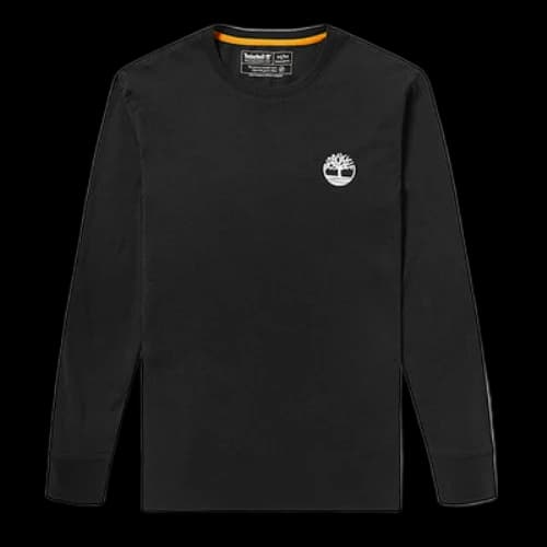 Timberland Casual Printing Round Neck Long Sleeves Black