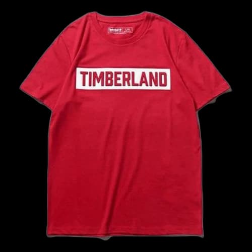 Timberland Logo Printing Casual Short Sleeve Red