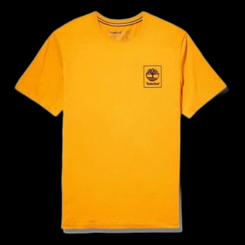 Timberland Back Pattern Printing Short Sleeve Orange