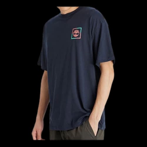Timberland SS20 Printing Round Neck Short Sleeve Blue
