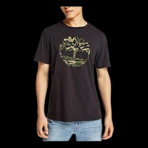 Timberland Printing Short Sleeve Black