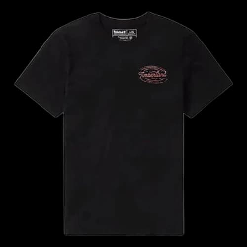 Timberland SS20 Round Neck Printing Short Sleeve Black