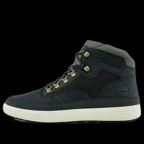 Timberland Ashwood Park Mid Leather and Fabric Hiker Boots 'Black'