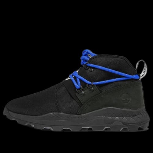 Timberland Brooklyn Leather and Fabric Chukka Wide-Fit Shoes 'Black Ripstop'