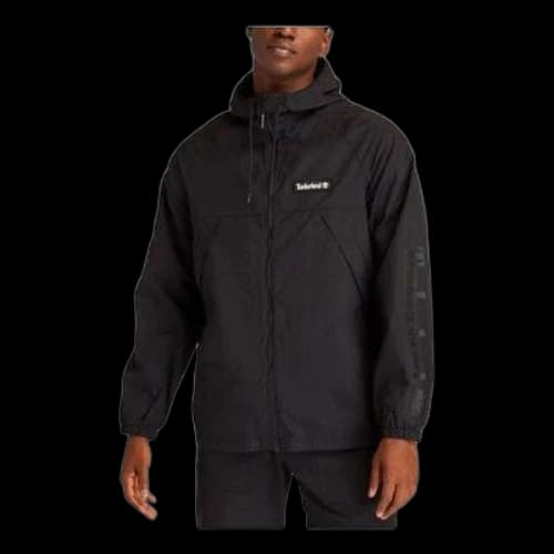 Timberland Windbreaker Zip Through Jacket 'Black'