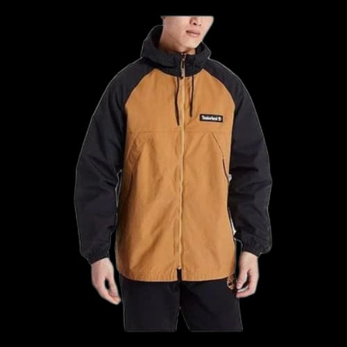 Timberland Windbreaker Full zip Jacket 'Brown Black'