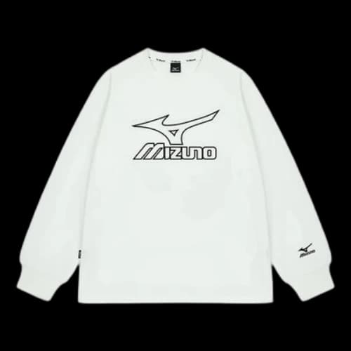 Mizuno Logo Graphic Long Sleeve T-shirt 'White'