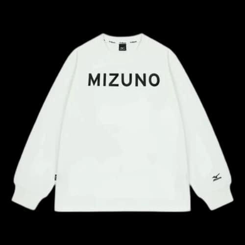 Mizuno Logo Graphic Long Sleeve T-shirt 'White'