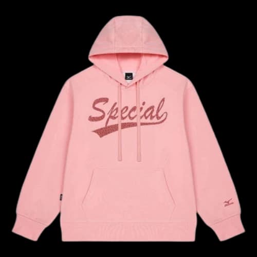 Mizuno Logo Graphic Hoodie 'Pink'