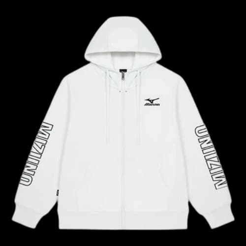 Mizuno Logo Sweat Jacket 'White'
