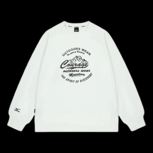 Mizuno Logo Graphic Sweater 'White'