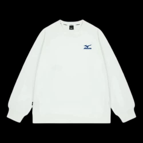 Mizuno Logo Casual Sweater 'White'