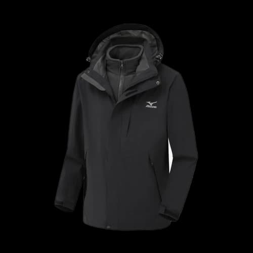 Mizuno Logo Windbreaker Jacket 'Black'