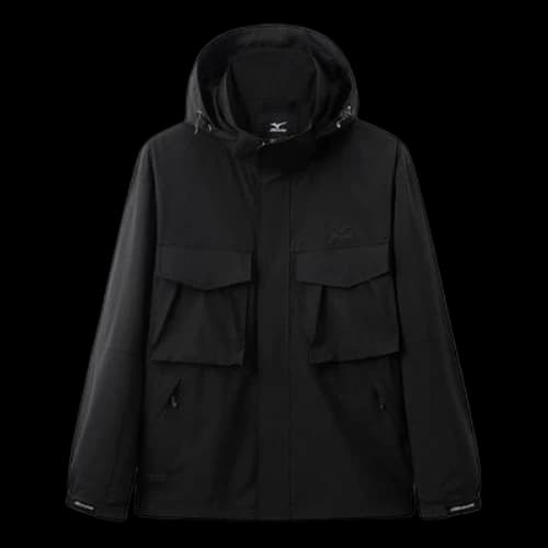 Mizuno Logo Waterproof Jacket 'Black'
