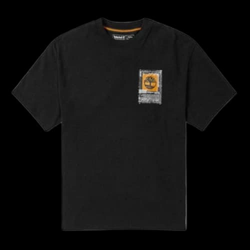 Timberland Printing Logo Round Neck Black