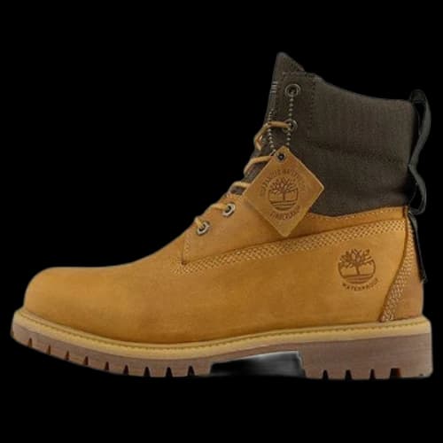 Timberland 6 Inch Premium Waterproof ReBOTL Wide-Fit Boot 'Wheat Nubuck and Fabric'