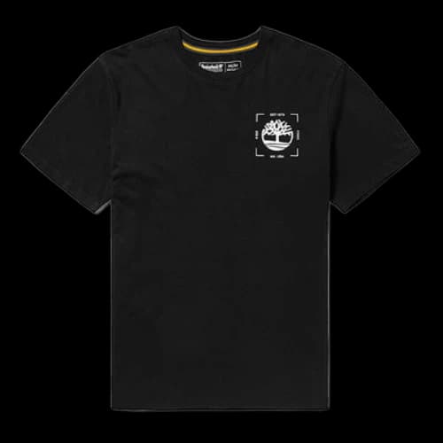Timberland Round Neck Sports Short Sleeve Black