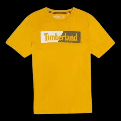 Timberland Casual Loose Round Neck Printing Short Sleeve Couple Style Yellow