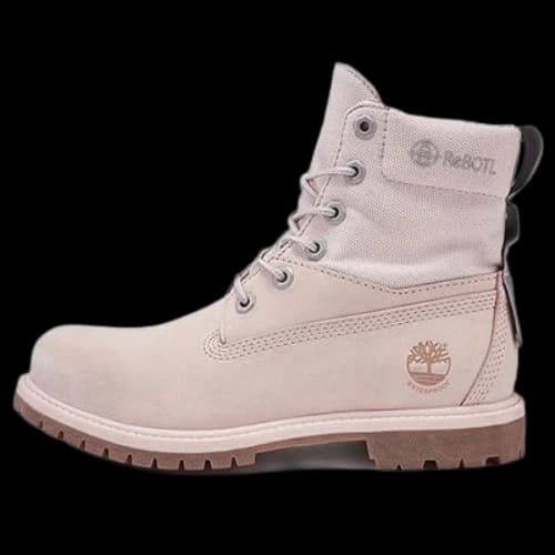 Timberland 6 Inch Premium ReBOTL Fabric and Leather Wide-Fit Boot 'Pale Pink' (Women's)