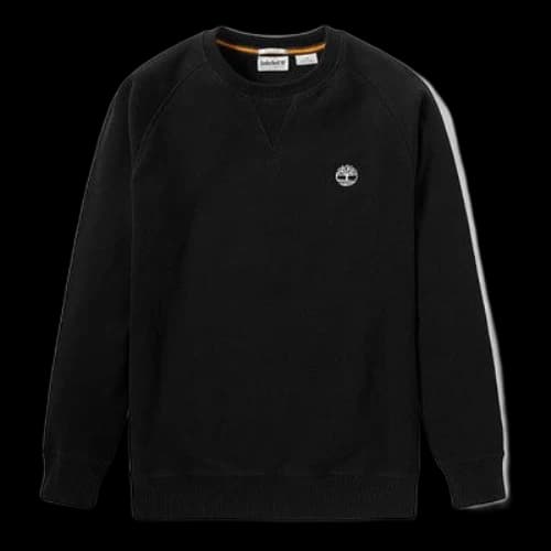 Timberland Embroidered Logo Round Neck Pullover Black