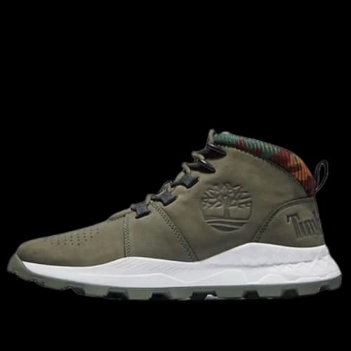 Timberland Brooklyn Euro Sprint Boots 'Olive Green and Camouflage Collar'