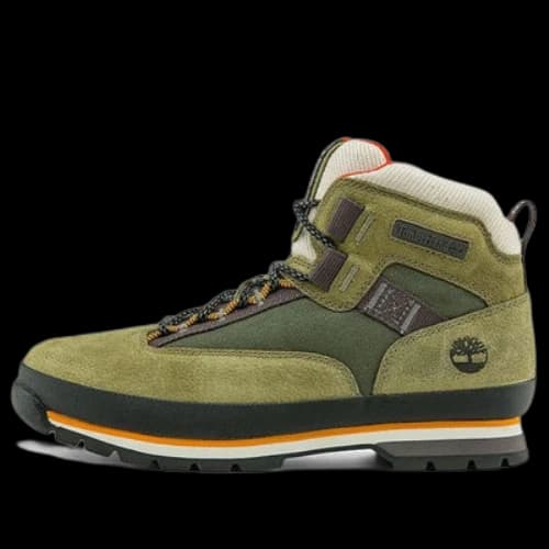 Timberland Euro Hiker Leather and Fabric Hiker 'Dark Green Nubuck'