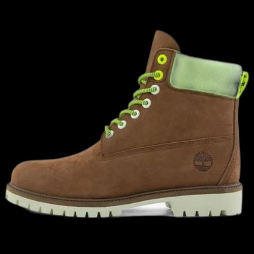 Timberland Hi-Vis Heritage 6 Inch Waterproof Wide Fit Boot 'Dark Purple'