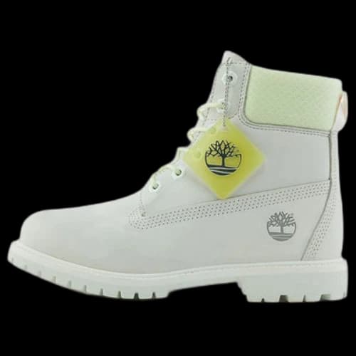 Timberland Premium 6 Inch Waterproof Wide Fit Boot 'Bright White Waterbuck' (Women's)