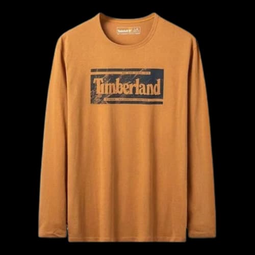 Timberland Brand Long Sleeve T-Shirt 'Yellow'