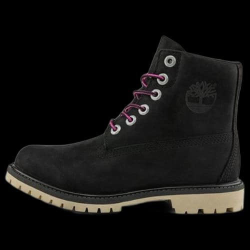Timberland Paninara Collarless 6 Inch Wide Fit Waterproof Boots 'Black Nubuck' (Women's)