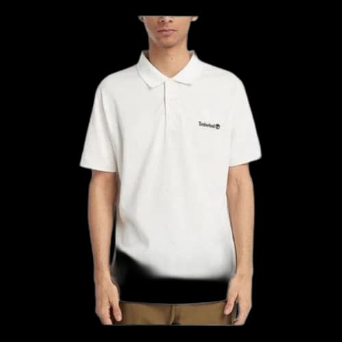 Timberland Retro White Moisture-Wicking Polo Shirt 'White'