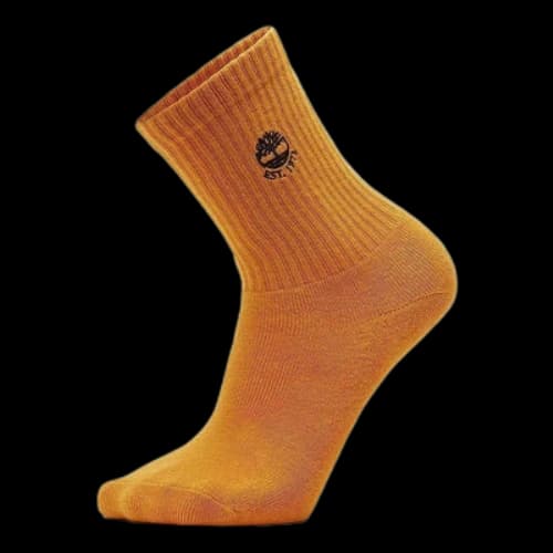 Timberland Logo Quarter Socks 'Yellow'